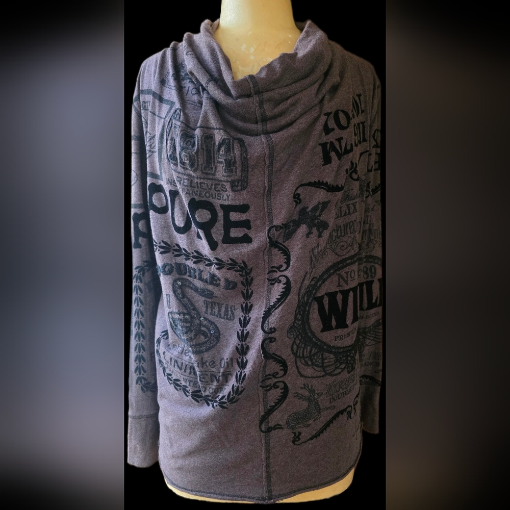 Double D Ranch Cowlneck LS Tee Small